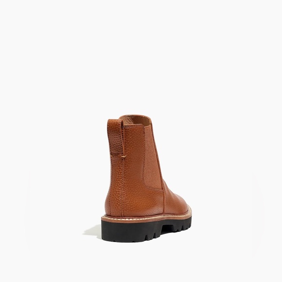 Madewell The Citywalk Lugsole Chelsea Boot - English Saddle Brown Leather 10 - Picture 5 of 12